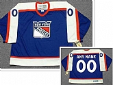 Men's New York Rangers Customized Any Name & Number 1970's Away CCM Throwback Jersey,baseball caps,new era cap wholesale,wholesale hats
